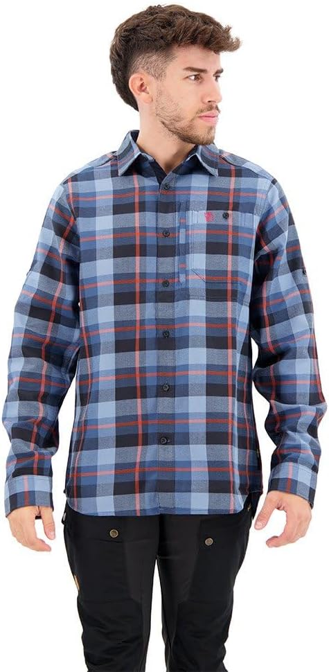 FJALLRAVEN Herren Fjällglim Shirt Hemd XXL Indigo Blue-dawn Blue, XXL Indigo Blue-dawn Blue