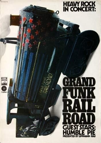 Grand Funk Railroad - On Time, 1969 » Konzertplakat/Premium Poster | Live Konzert Veranstaltung | DI