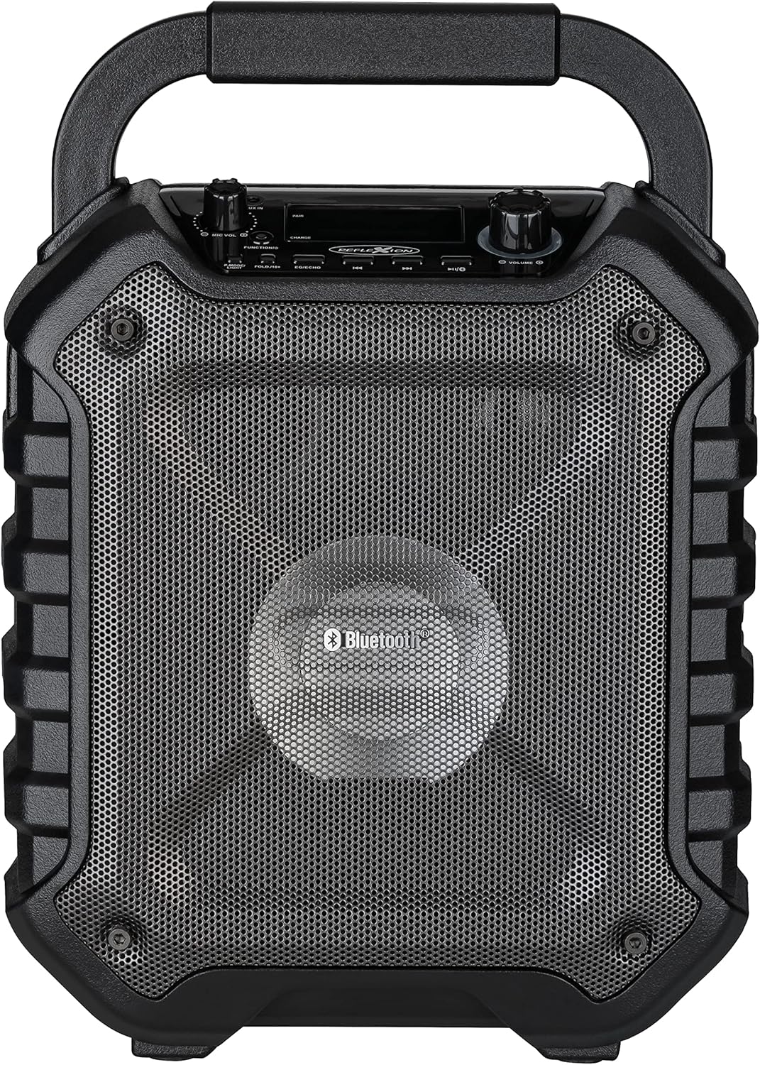 REFLEXION PS06BT kompakte PA-Anlage, mobil mit Akku, Lichteffekten und Karaoke-Funktion, inklusive M