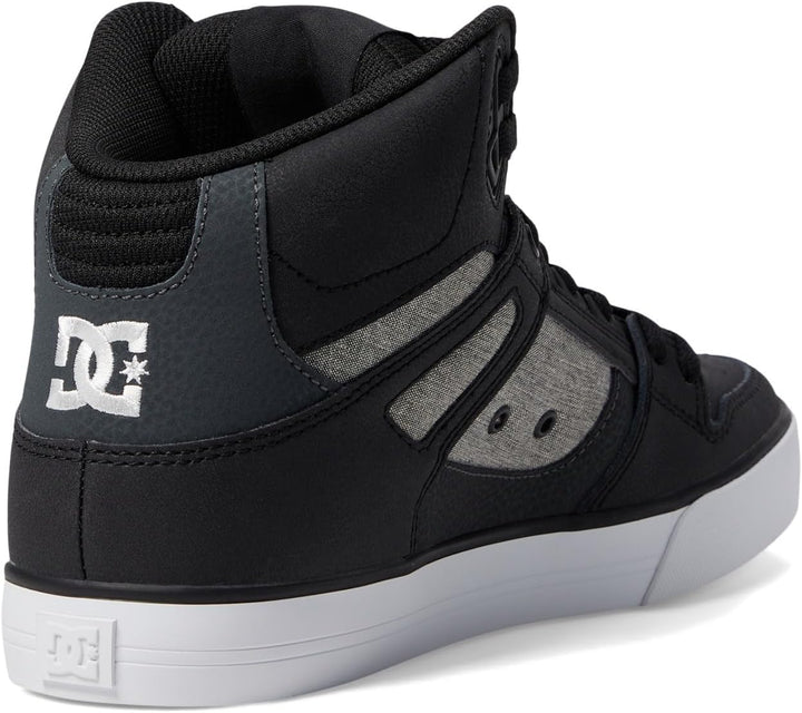 DC Pure Slim, Herren Sportschuhe - Skateboarding 42.5 EU Schwarz Weiss Rüstung, 42.5 EU Schwarz Weis