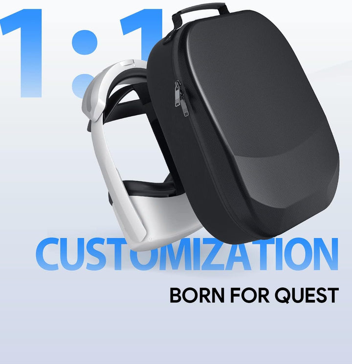 Aubika Tasche für Meta Quest 3/Oculus Quest 2/Pico 4 Zubehör, Tragetasche Kompatibel mit Quest 2 mit