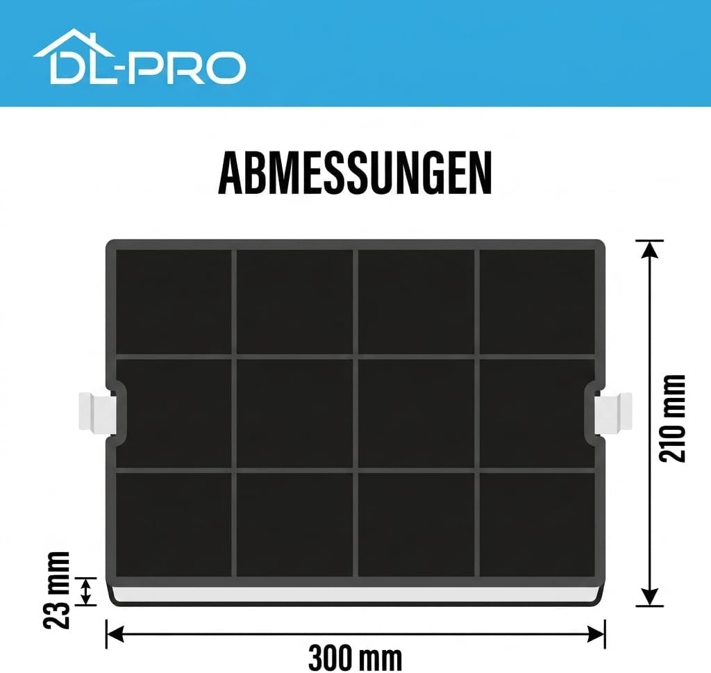 DL-pro Kohlefilter für Balay 351210 00351210 Bosch DHZ5160 Gaggenau KF001010 Siemens LZ51600 Neff Z5