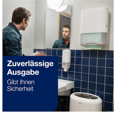 Tork grüne Zickzack Papierhandtücher Universal 290137 - H3 Falthandtücher für Papierhandtuchspender