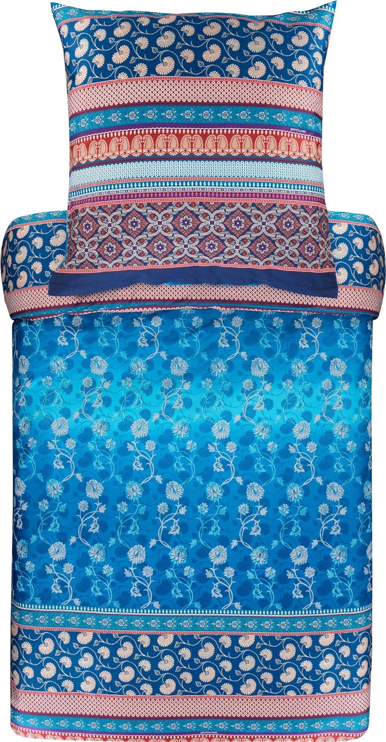 Bassetti Bettwäsche Set, Baumwolle, BLAU, 200X200 200X200 Blau, 200X200 Blau