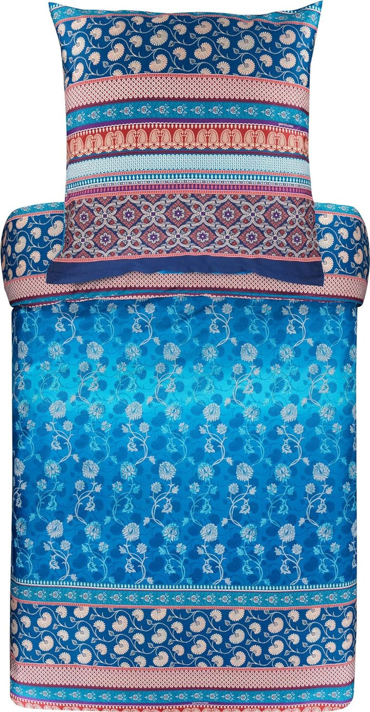 Bassetti Bettwäsche Set, Baumwolle, BLAU, 200X200 200X200 Blau, 200X200 Blau