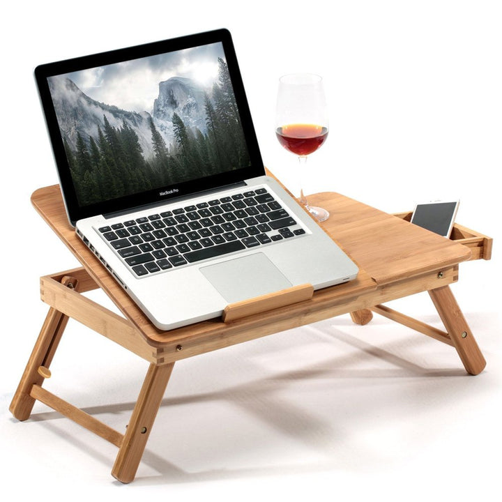 BAKAJI Laptoptisch Notebooktisch Betttisch Lapdesks für Lesen oder Frühstücks und Zeichentisch Lapto