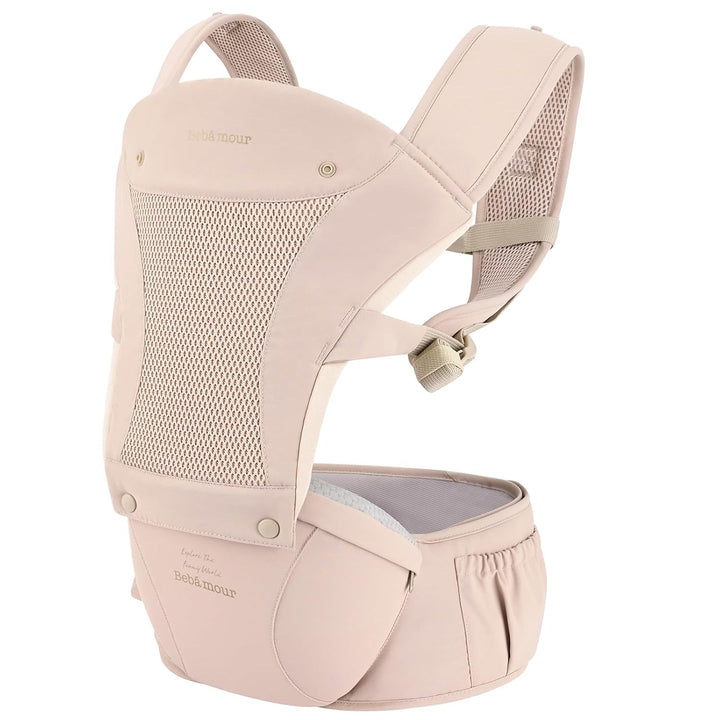 Bebear Babytrage für 0-36 Monate, 3D Air Mesh Rucksack für Neugeborene bis Kleinkinder,ergonomischer