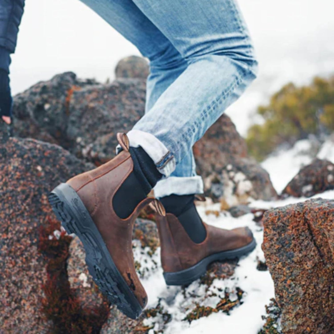 Blundstone Classic Comfort 550, Unisex-Erwachsene Kurzschaft Stiefel 35.5 EU Braun, 35.5 EU Braun