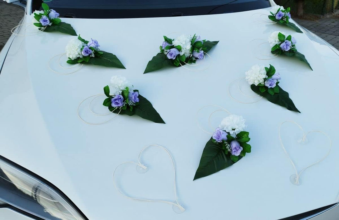 Traumschmuck Auto Schmuck Braut Paar Rose Deko Dekoration Autoschmuck Hochzeit Car Auto Wedding Deko