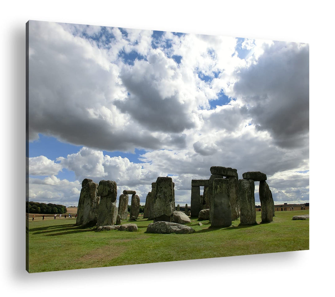 deyoli gigantische Stonehenge Felsformation in England im Format: 100x70 als Leinwandbild, Motiv fer