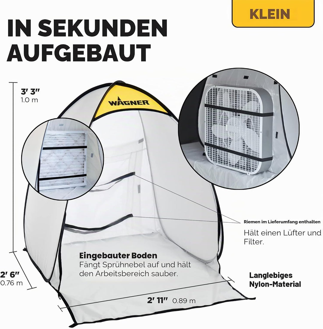 Wagner Spraytech C900051 Spray Shelter – klein, Mehrfarbig/Meereswellen (Ocean Tides), 1 Count (Pack