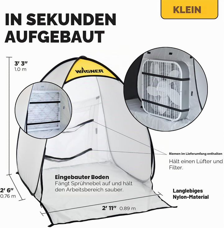 Wagner Spraytech C900051 Spray Shelter – klein, Mehrfarbig/Meereswellen (Ocean Tides), 1 Count (Pack