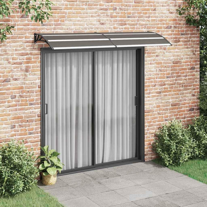 vidaXL Türvordach Haustürdach Haustür Überdachung Türdach Pultvordach Vordach Haustürvordach Schwarz