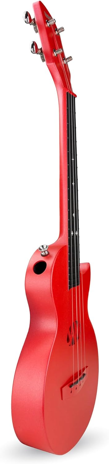 RockJam Carbon Fibre Ukulele with Case rot, rot