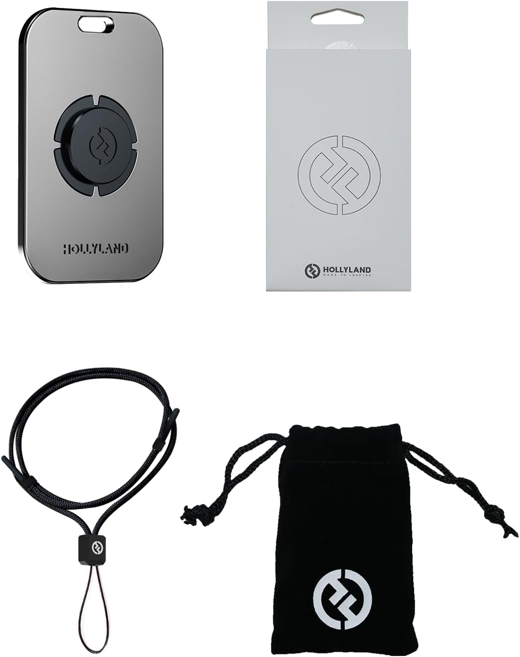 Hollyland Verstellbares langes Umhängeband mit magnetischer Metallplatte für Hollyland Lark Max Lava