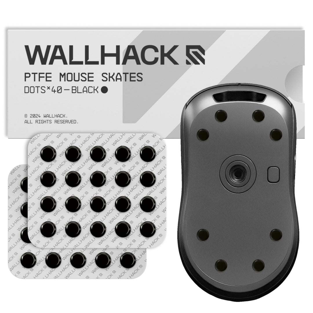Wallhack PTFE Maus Dot-Skates | Universale Premium Skates für Gaming Mäuse | Ultra-Glattes Gleiten a