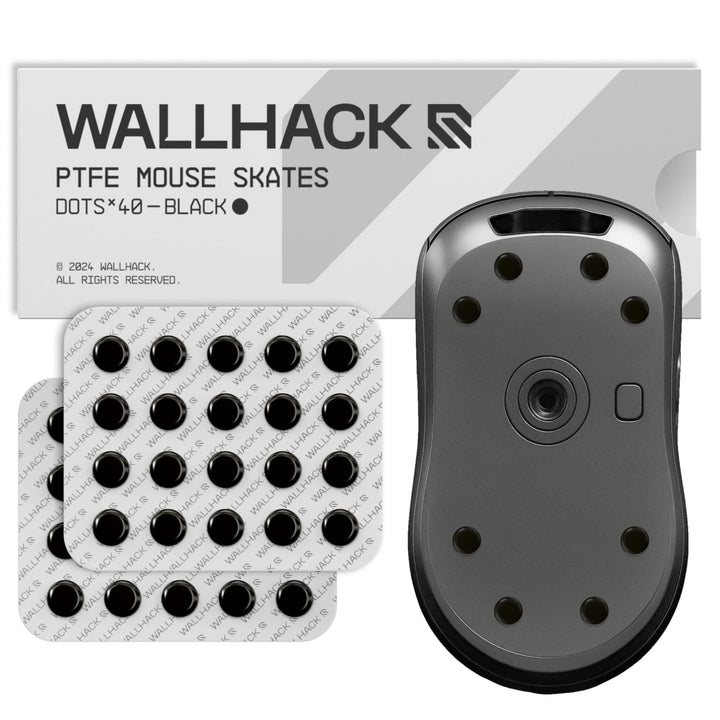 Wallhack PTFE Maus Dot-Skates | Universale Premium Skates für Gaming Mäuse | Ultra-Glattes Gleiten a