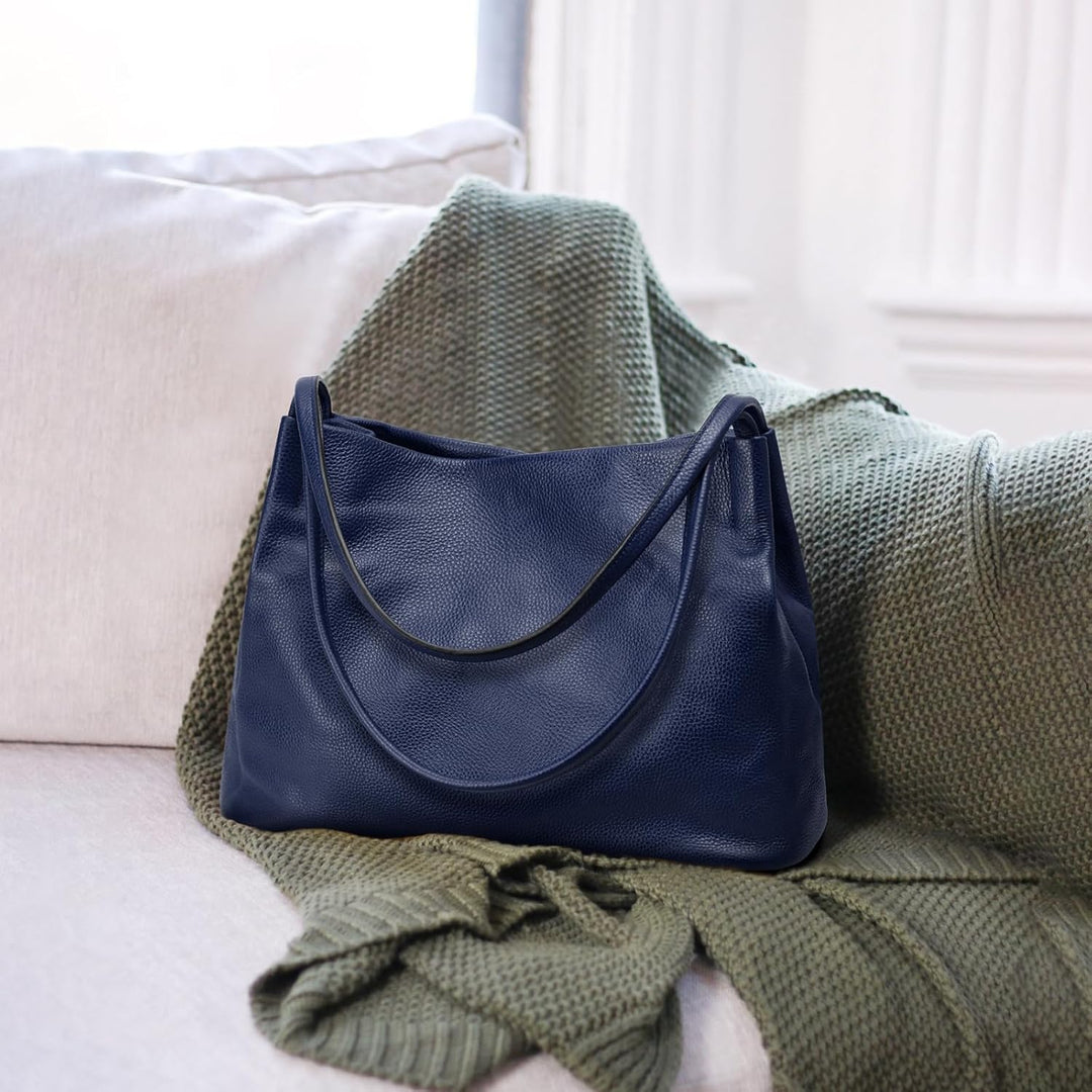 Kattee Damen Tragetaschen aus weichem Echtleder lässige Schulter Hobo Geldbörsen und Handtaschen mit