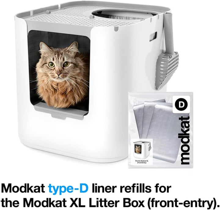 Modkat XL Front-Entry Katzentoilettenauskleidung (Type D) - 3 Pack Grau, Grau