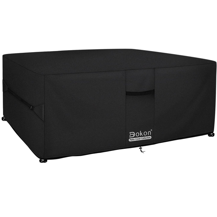 Dokon Gartenmöbel Abdeckung Wasserdicht Winddicht UV Beständiges Gartentisch Abdeckplane mit Belüftu