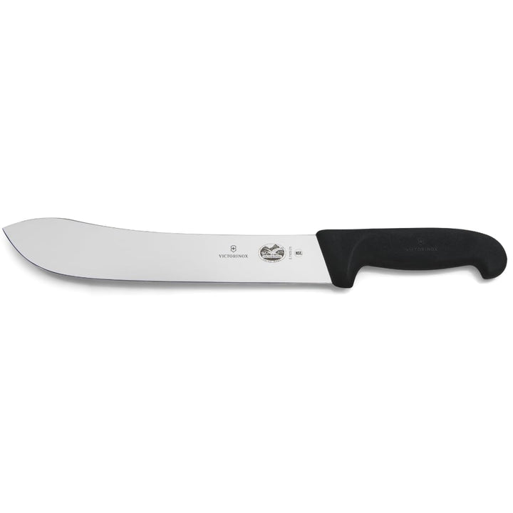 Victorinox Fibrox Schlacht-/Bankmesser, Langes Fleischmesser zum Zerteilen grosser Fleischstücke, 25