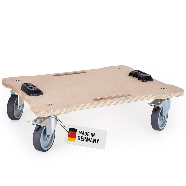 WFIX Work System Base Rollbrett für L-BOXX Systeme - Hochleistungs-Transportroller Holz Birke-Multip