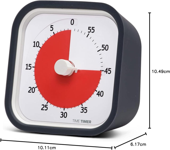 Time Timer MOD (anthrazit) Ein visueller 60-Minuten-Countdown-Timer für Klassenzimmer, Besprechungen