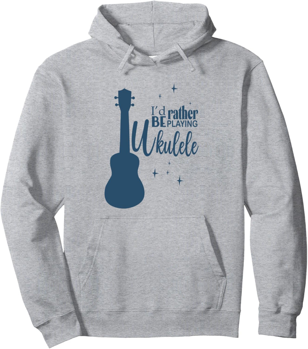 Musik Band Musiker Ukulele Spieler Gitarre Pullover Hoodie