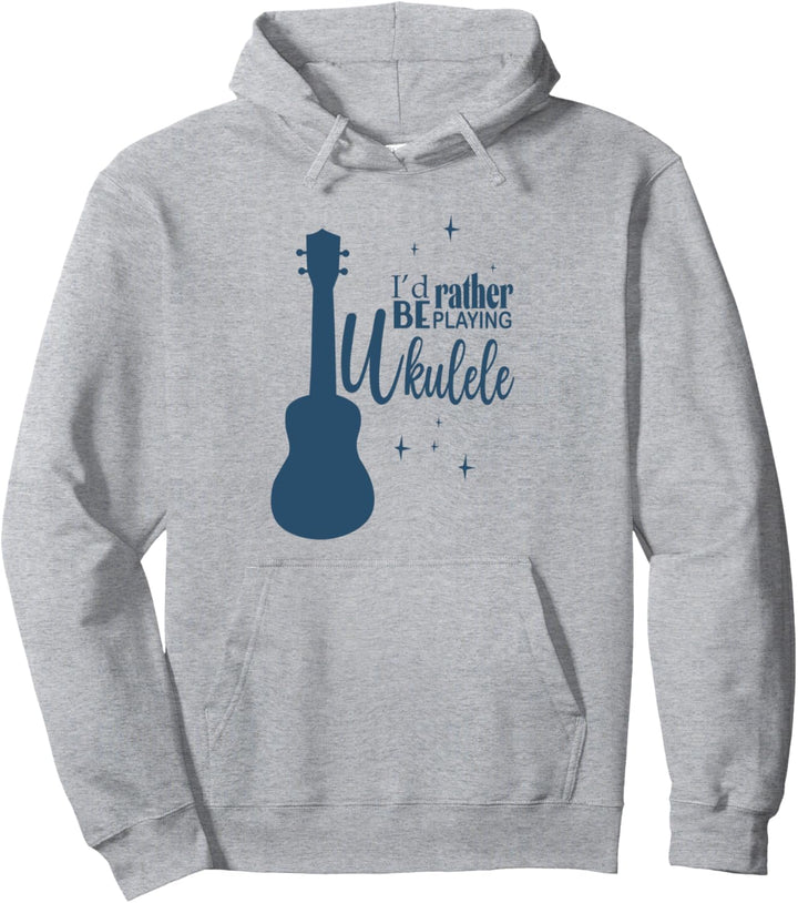 Musik Band Musiker Ukulele Spieler Gitarre Pullover Hoodie