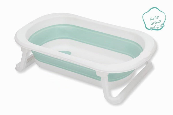 Fillikid Babybadewanne Exklusiv - faltbare Kinder Badewanne zusammenklappbar &amp; platzsparend - mit An