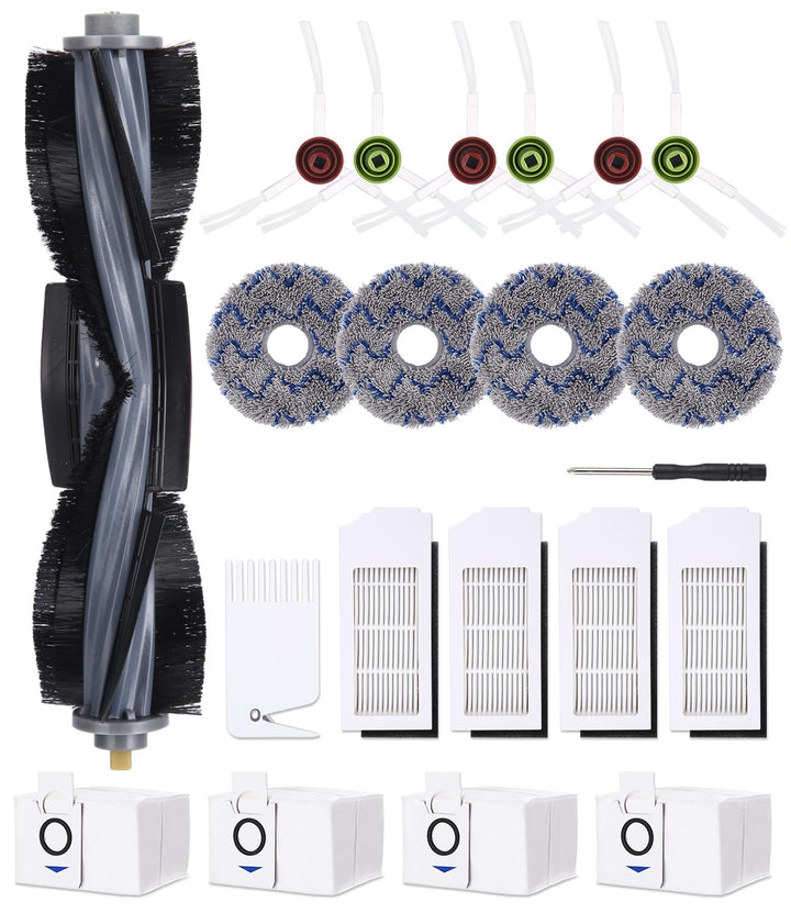 21 Stück Ersatz-Zubehör-Set für Ecovacs Deebot X1 Omni/ X1 e Omni/ X1 Turbo,1 Hauptbürste 1 Schraube