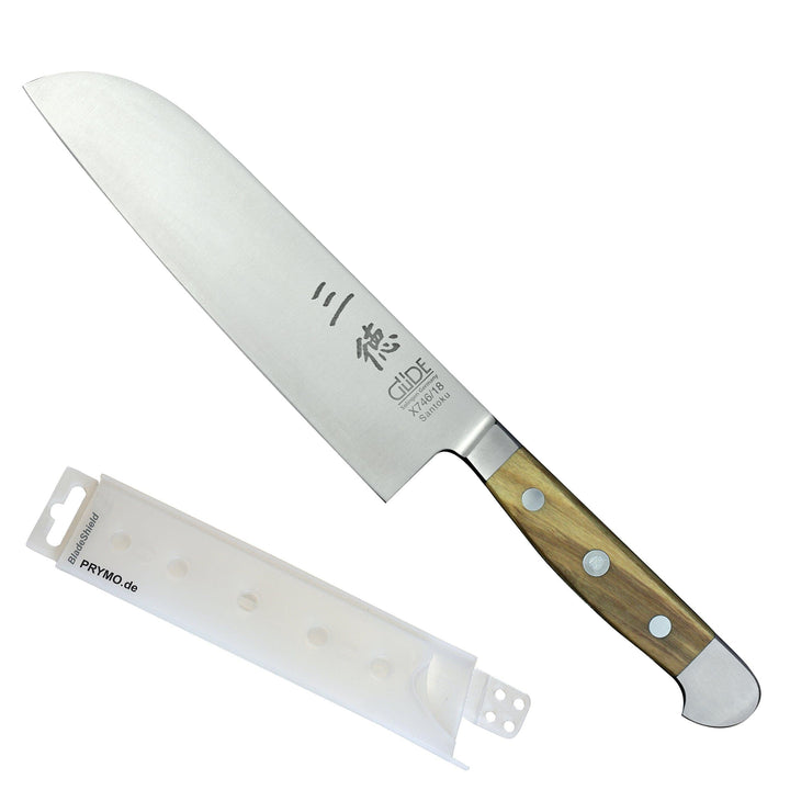 Güde Alpha Olive Santokumesser 18 cm inkl. PRYMO.de® Klingenschutz
