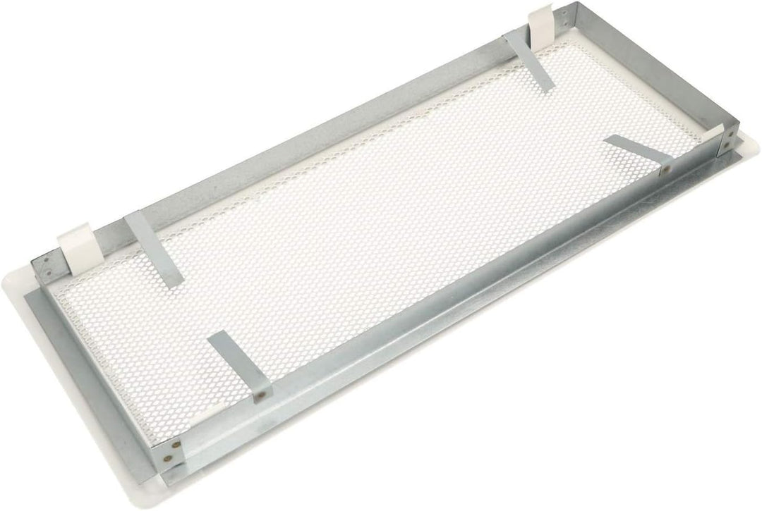 KOTARBAU Luftgitter 16 x 45 cm Weiss Kamingitter Ofengitter Lüftungsgitter Warmluftgitter Kaltluftgi