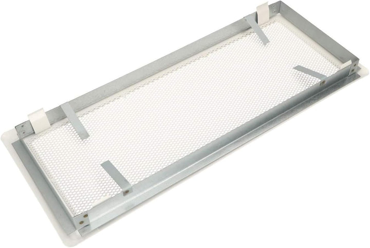 KOTARBAU Luftgitter 16 x 45 cm Weiss Kamingitter Ofengitter Lüftungsgitter Warmluftgitter Kaltluftgi