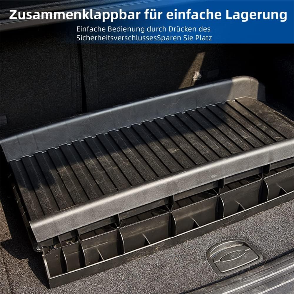 Melko Hunderampe 157,5 x 39,5 x 8,5 cm Kunststoff Hundetreppe mit Anti-Rutsch-Belag, klappbar