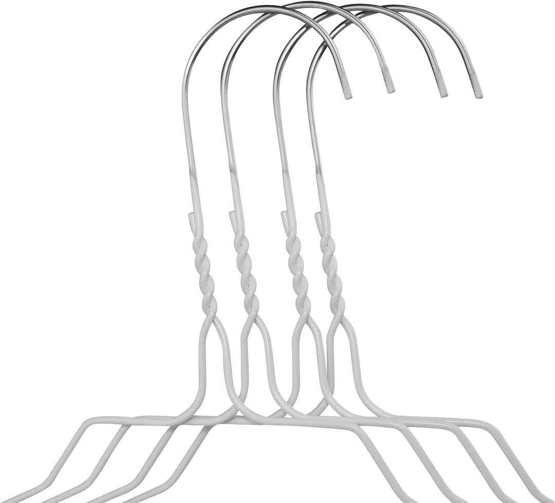 RSR Hangers Drahtbügel Kleiderbügel aus Metall 100 Stück Weiss Metallkleiderbügel Set Drahtkleiderbü