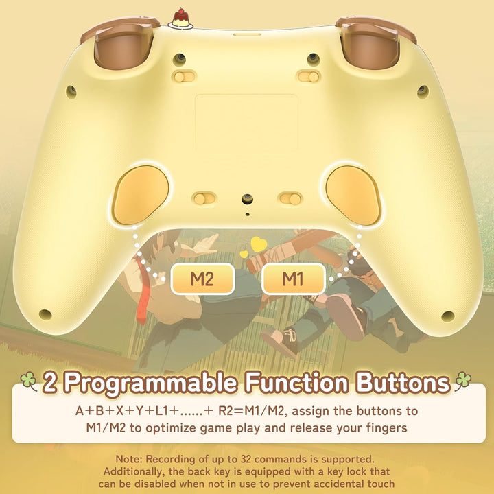 Kuitmor Wireless PC Controller mit RGB, Hall Effekt Joysticks, 1000 Hz Abfragerate, Turbo, Remappabl