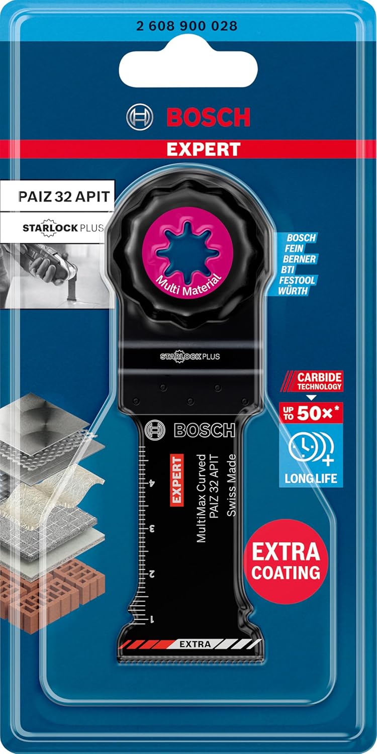 Bosch Professional 1x Sägeblatt Expert MultiMax PAIZ 32 APIT (für Edelstahlbleche, Breite 32 mm, Zub