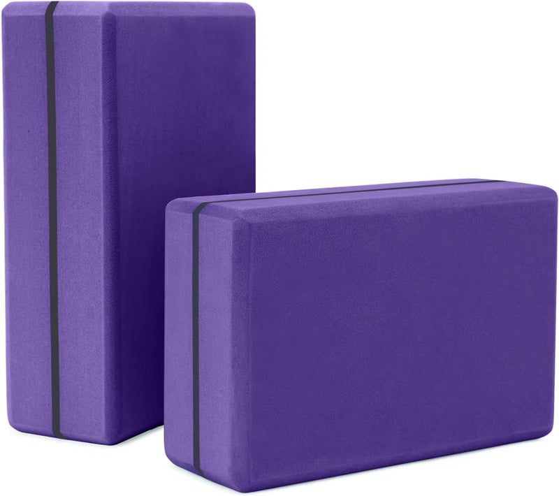 Fiita Hochstabiler Yoga Block- 2er Set Klotz auch für Anfänger Meditiation & Pilates, Fitness Zubehö