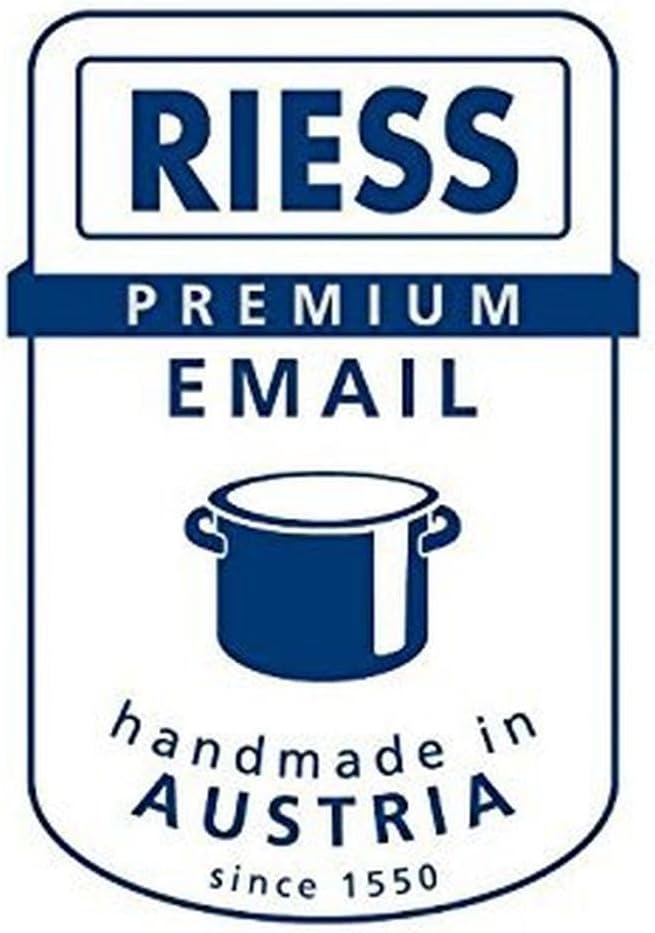 Riess, 0564-022, Holzknechtpfanne 24, CLASSIC- SCHWARZEMAILLE, Durchmesser 22.5 cm, Gewicht 0.905 kg