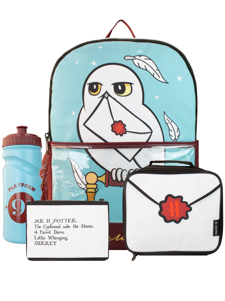 Harry Potter Kinder Rucksack und Lunchtasche Blau Hogwarts