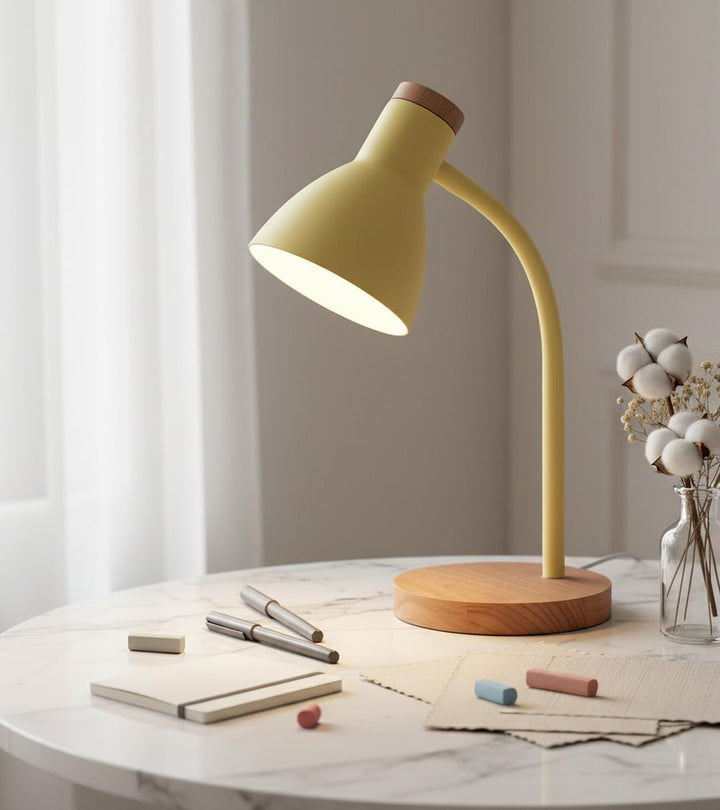 Bel Air Home - Schreibtischlampe ARGOS Serie, Holz, E-27 (GLÜHLAMPE NICHT ENTHALTEN) stilvolle Beleu