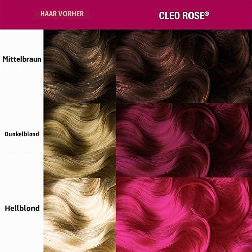 Manic Panic Cleo Rose Semi-permanente Haarfarbe, 113,4 ml, Rot Rot 118 ml (3er Pack), Rot 118 ml (3e