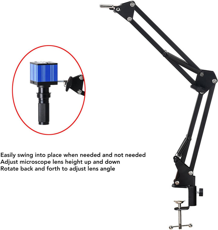 Robuster Mikroskop-Arm-Ständer mit 360 °-Drehung, Langer Arbeits Abstand, Universal-Teleskop-Faltung