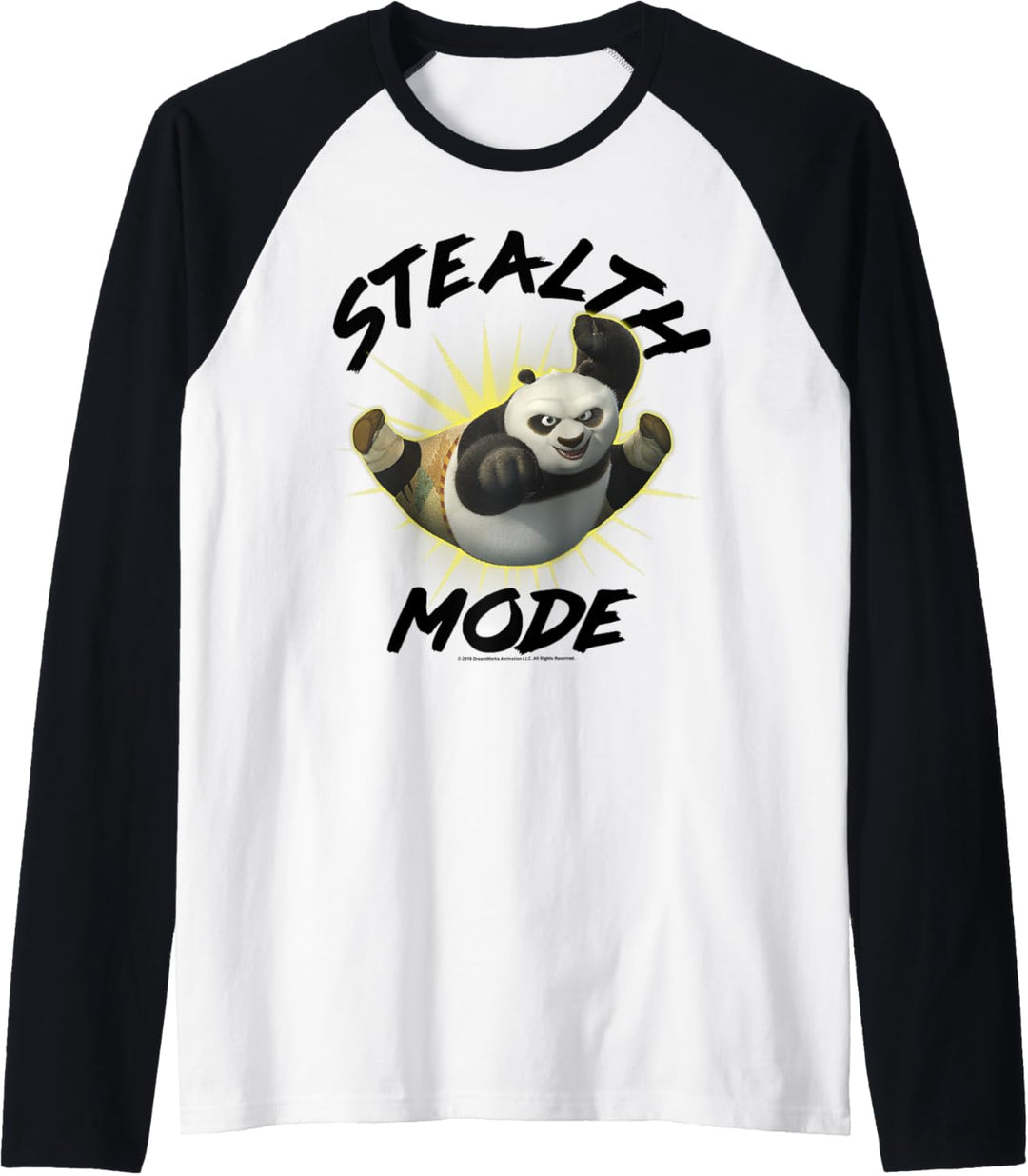 Kung Fu Panda Stealth Mode Po Portrait Raglan