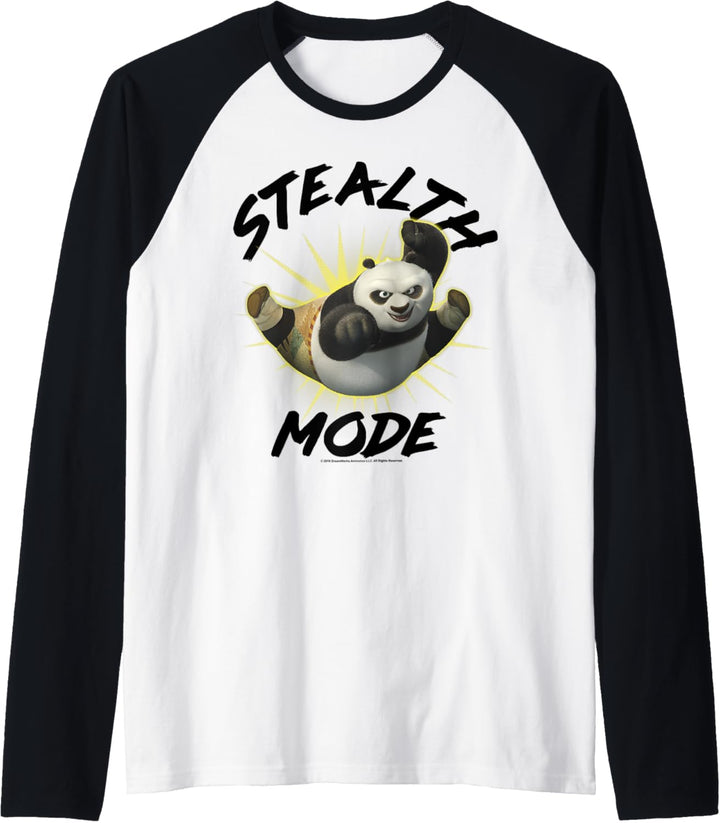 Kung Fu Panda Stealth Mode Po Portrait Raglan