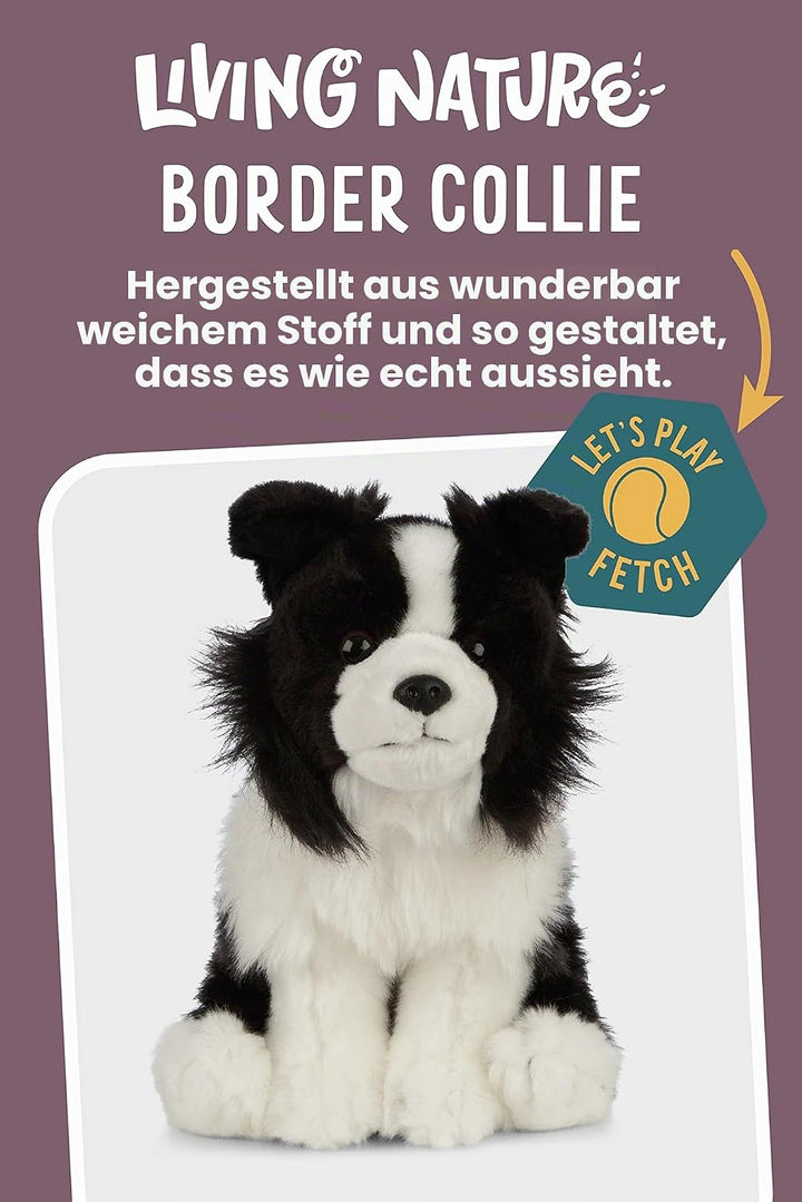 Living Nature Soft Toy - Stofftier Border Collie (20cm)