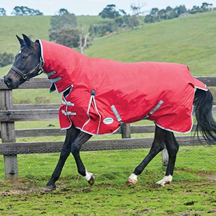 Weatherbeeta Comfitec Klassische Combo Hals Schwer Rot/Silber/Navy 6ft, 6ft