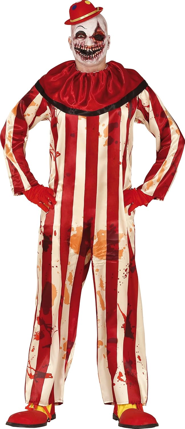 Fiestas Guirca Clown Clown Mörder Kostüm für Horror Mann Verkleidung, M