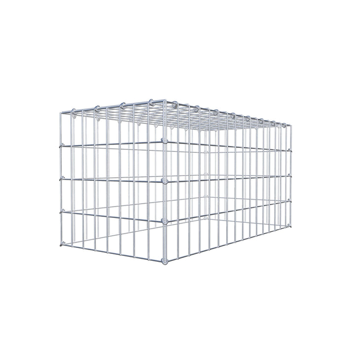 GABIONA Anbau-Gabione Typ3 eckig, Maschenweite 5 x 10 cm, Tiefe 40 cm, Gabione 80 x 40 x 40 cm (L x